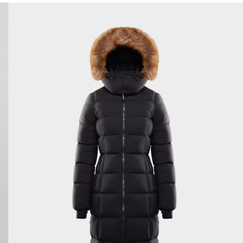 Aritzia Super Snug Puff Long Faux Fur Trim Large
